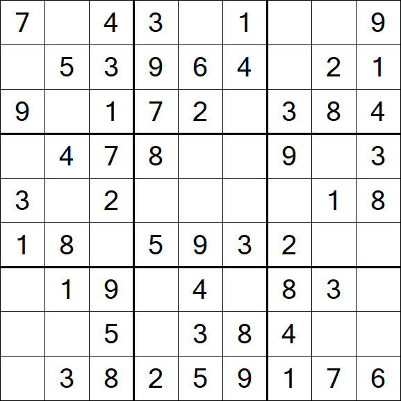 Sudoku - Einfach