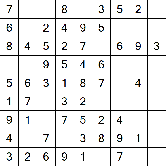 Sudoku - Einfach