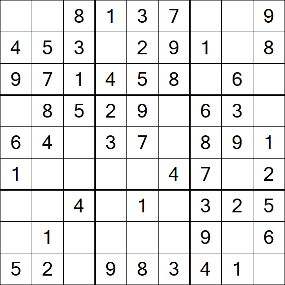 Sudoku - Einfach