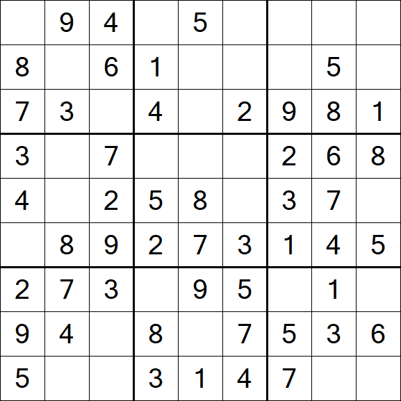 Sudoku - Einfach