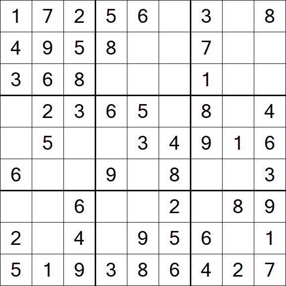 Sudoku - Einfach