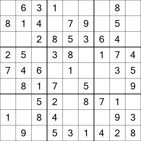 Sudoku - Einfach
