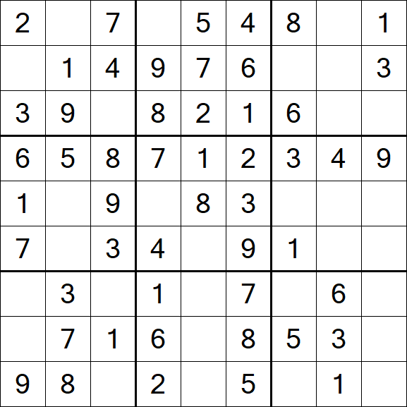 Sudoku - Einfach