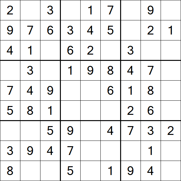 Sudoku - Einfach