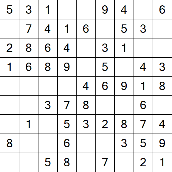 Sudoku - Einfach