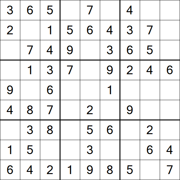Sudoku - Einfach
