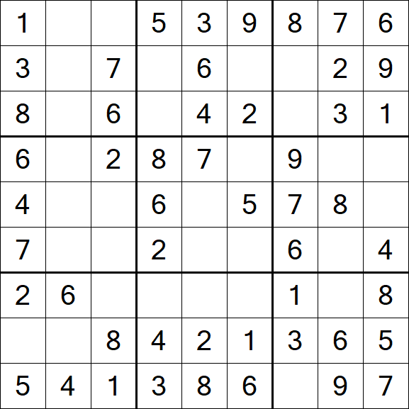 Sudoku - Einfach