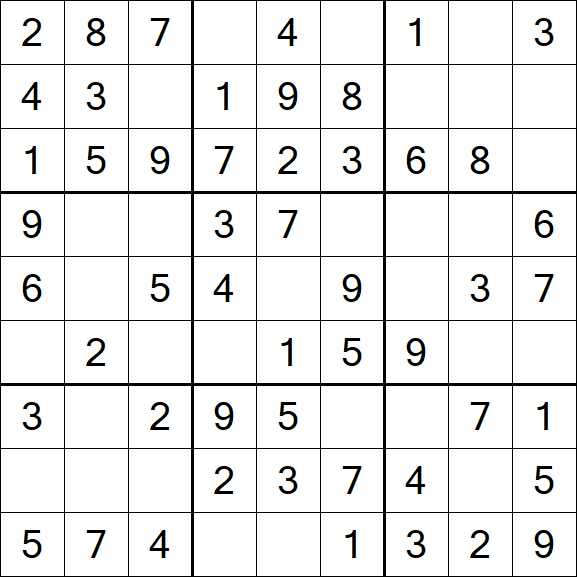 Sudoku - Einfach