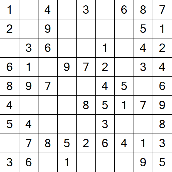 Sudoku - Einfach