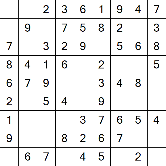 Sudoku - Einfach