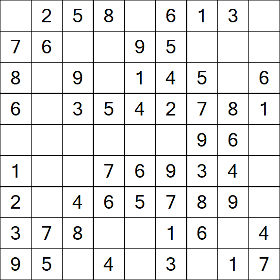 Sudoku - Einfach