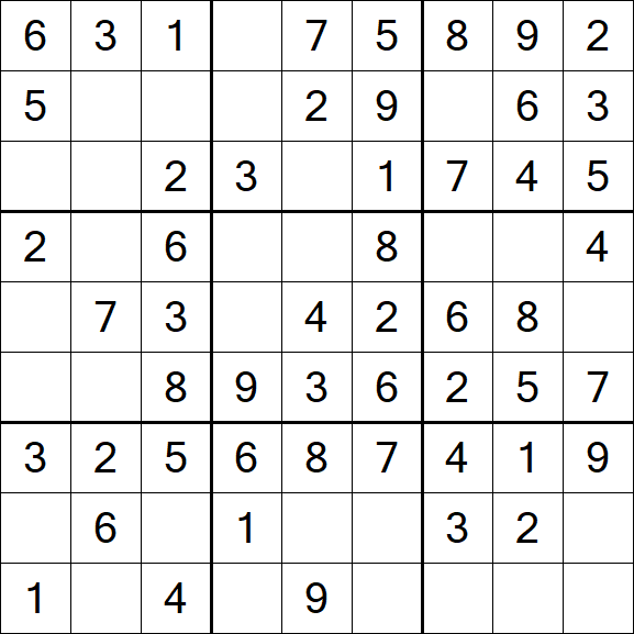 Sudoku - Einfach