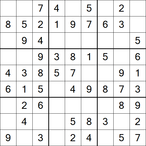 Sudoku - Einfach