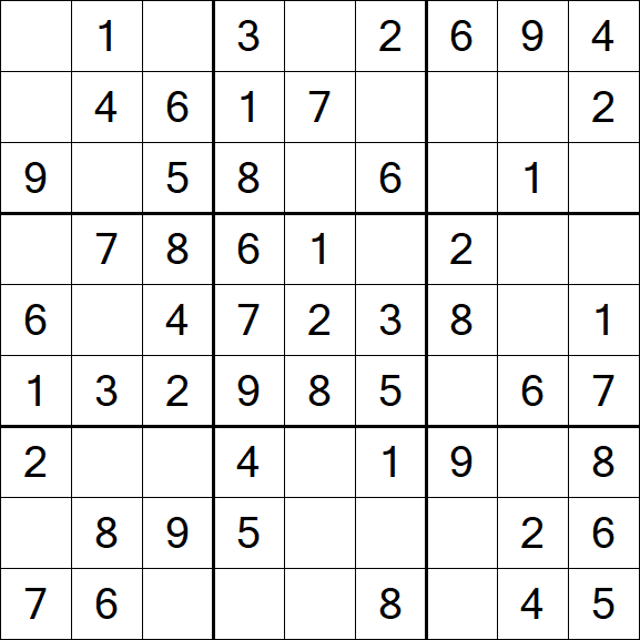 Sudoku - Einfach