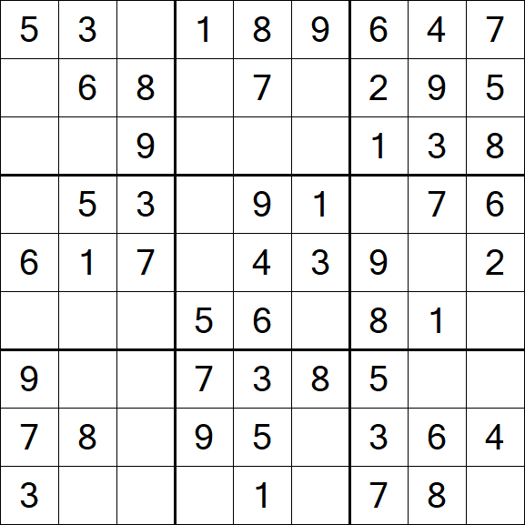 Sudoku - Easy