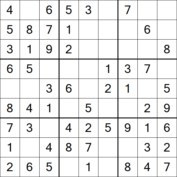 Sudoku - Easy