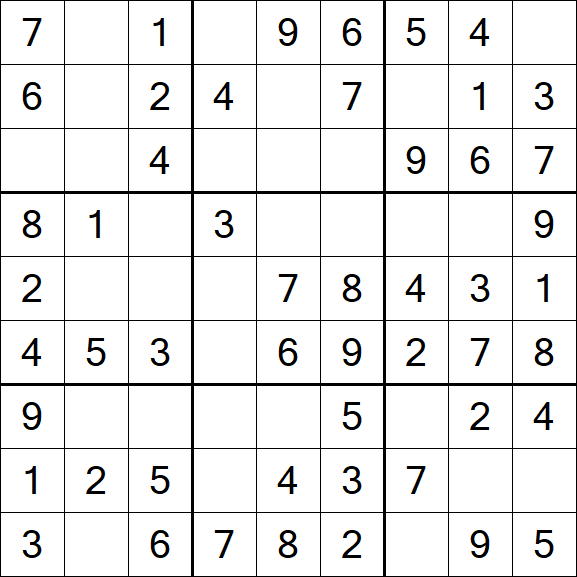 Sudoku - Easy