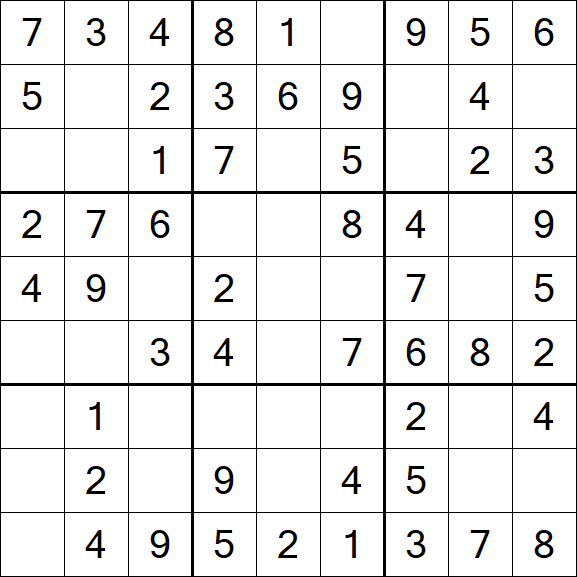 Sudoku - Einfach