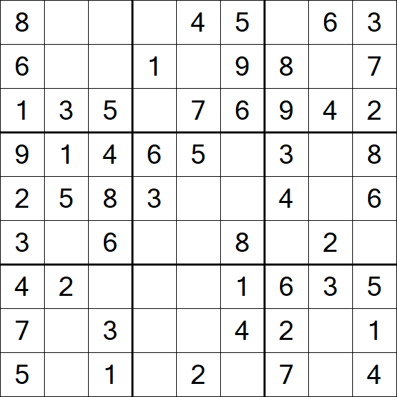 Sudoku - Einfach