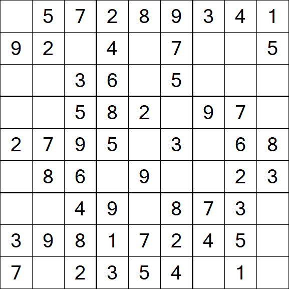 Sudoku - Fácil