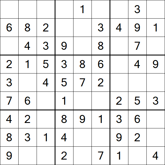 Sudoku - Einfach