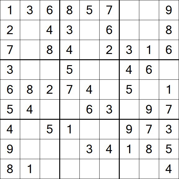 Sudoku - Easy