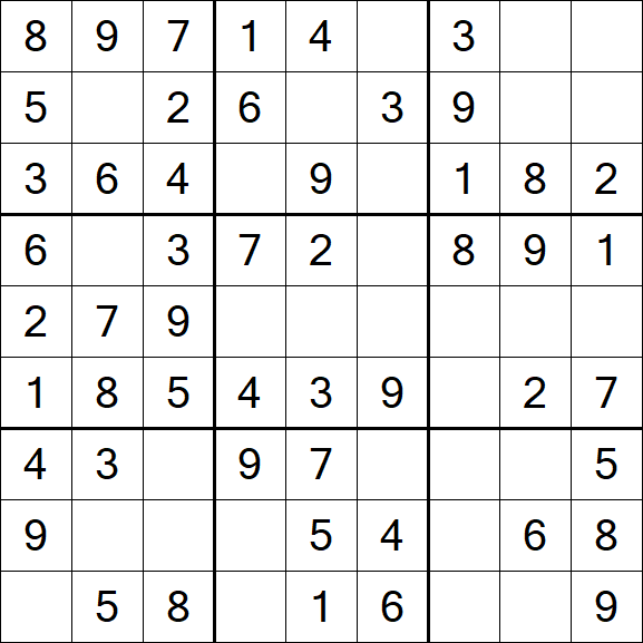 Sudoku - Einfach