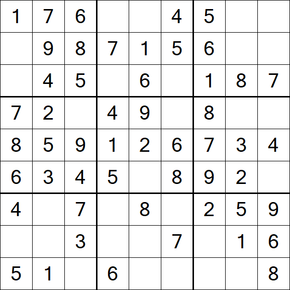 Sudoku - Einfach