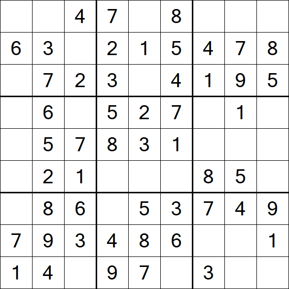 Sudoku - Einfach