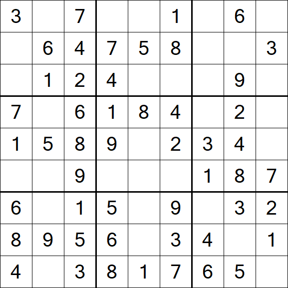 Sudoku - Einfach