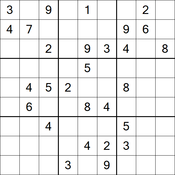 Sudoku - Difficile