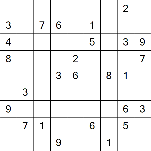 Sudoku - Difficile