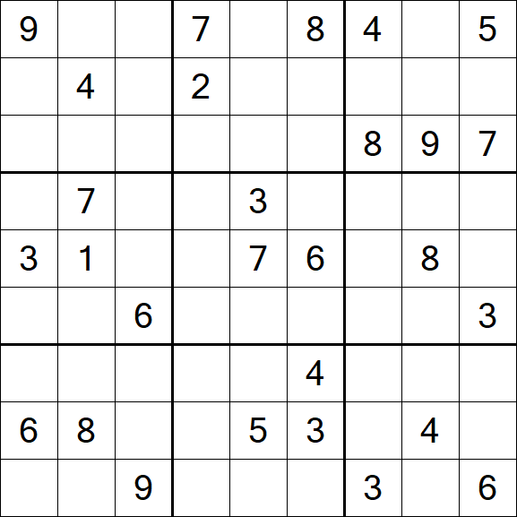 Sudoku - Difficile