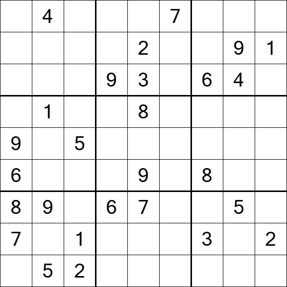 Sudoku - Difficile