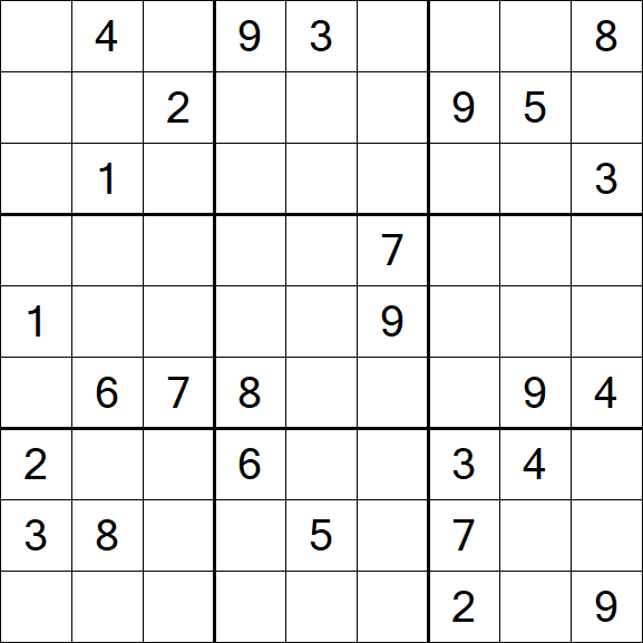 Sudoku - Difficile