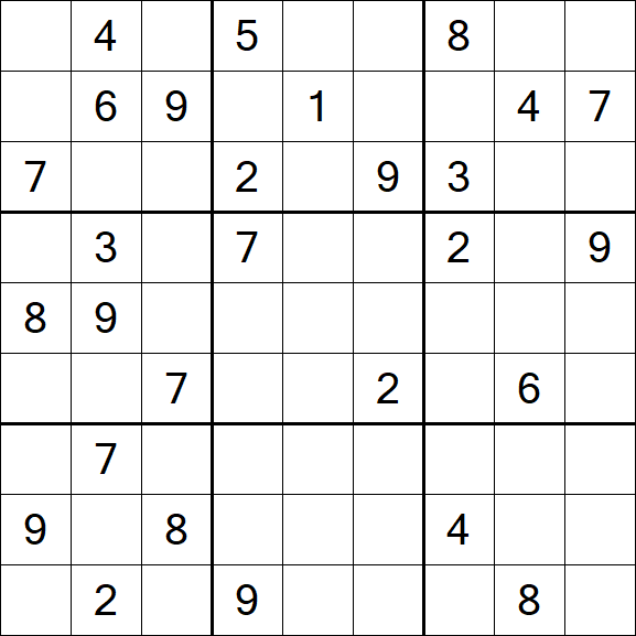 Sudoku - Difficile