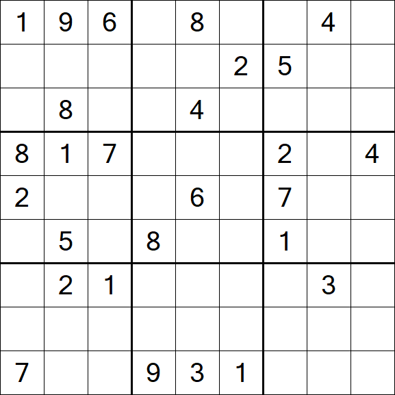 Sudoku - Difficile