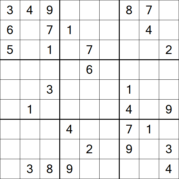 Sudoku - Difícil