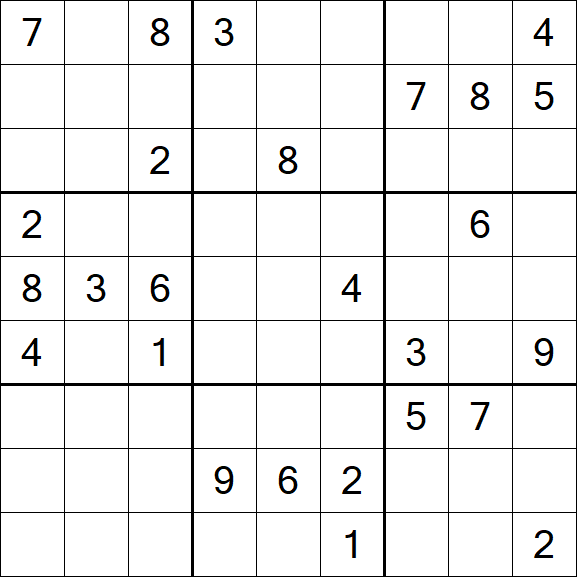 Sudoku - Difficile