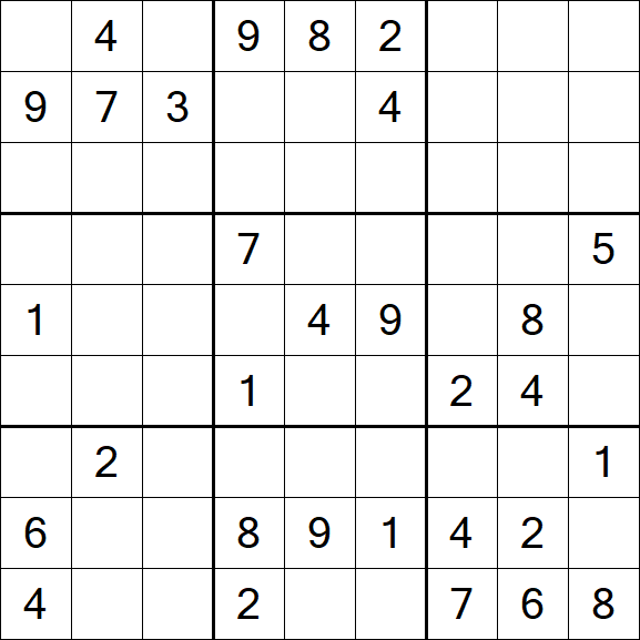 Sudoku - Difficile