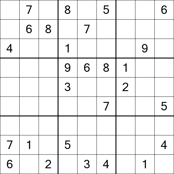 Sudoku - Difficile