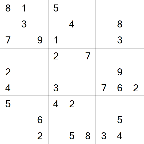 Sudoku - Difficile