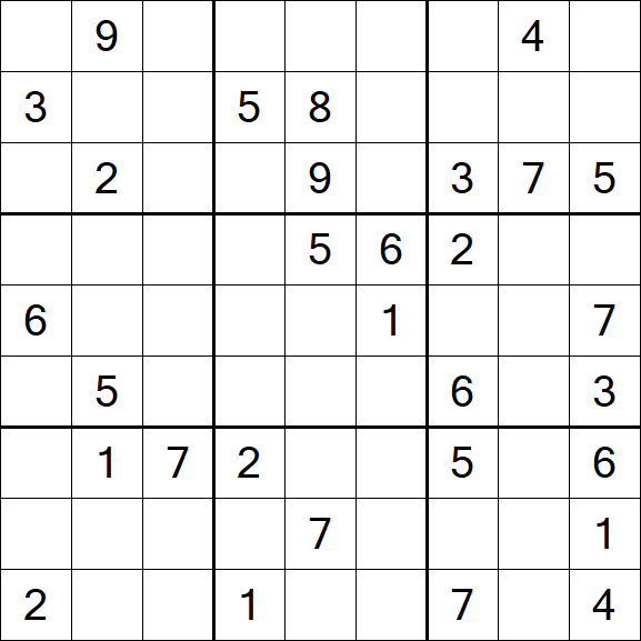 Sudoku - Difficile