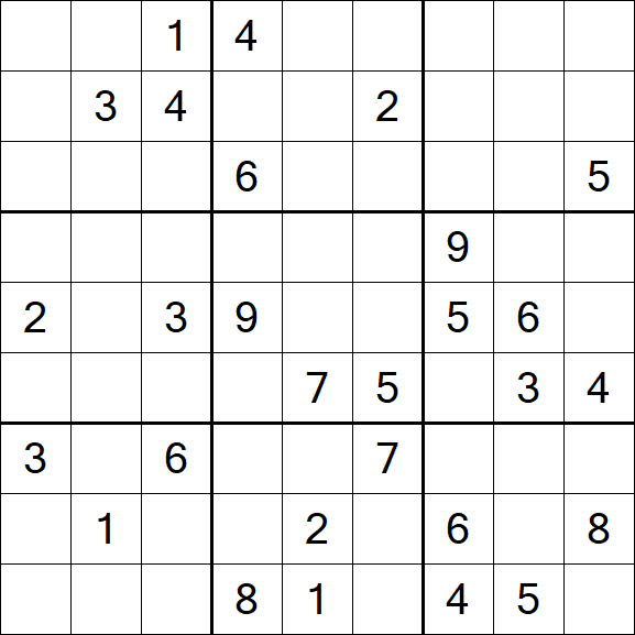 Sudoku - Difícil