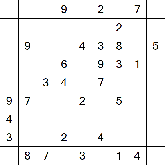 Sudoku - Difícil