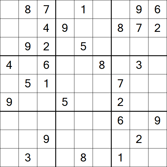 Sudoku - Difficile