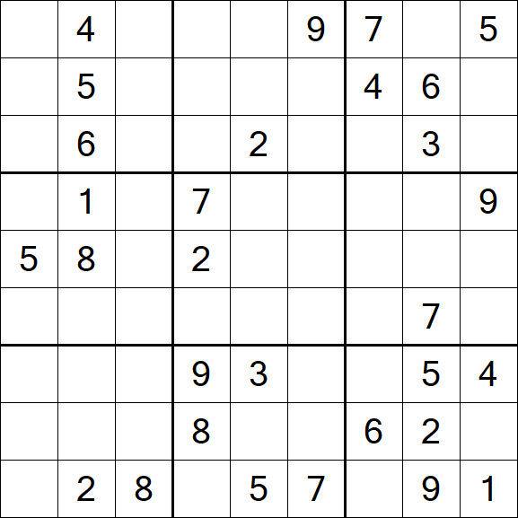 Sudoku - Difficile