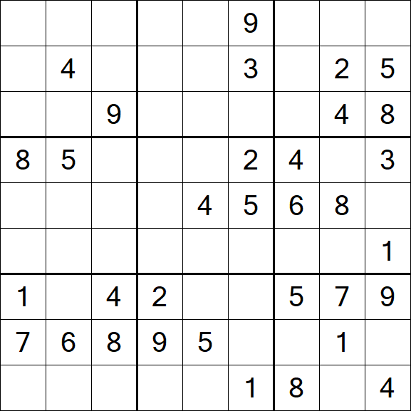 Sudoku - Schwierig