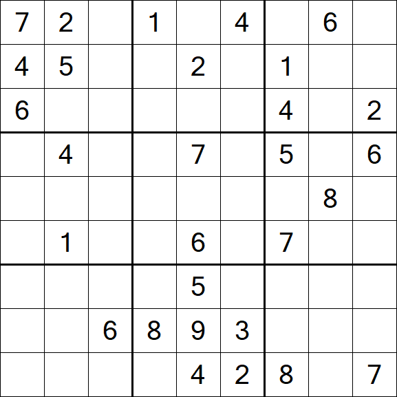 Sudoku - Schwierig