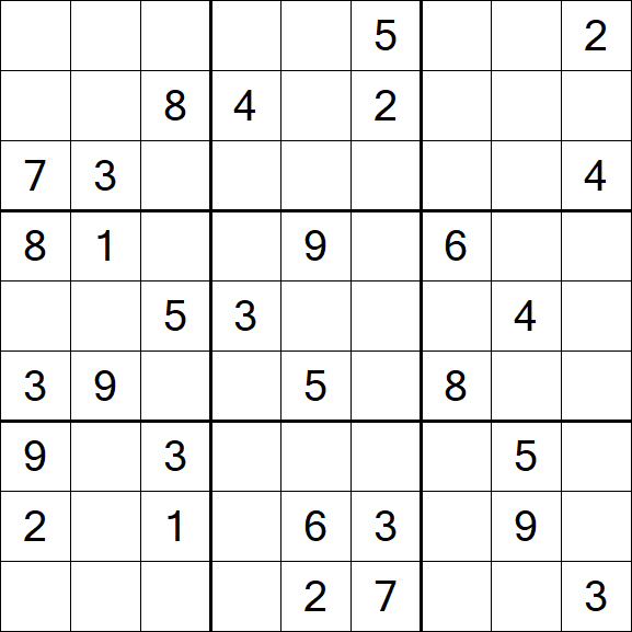 Sudoku - Schwierig